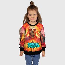 Свитшот детский Abiotic Factor horror skull, цвет: 3D-черный — фото 2