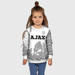 Свитшот детский Ajax sport на светлом фоне посередине, цвет: 3D-белый — фото 2
