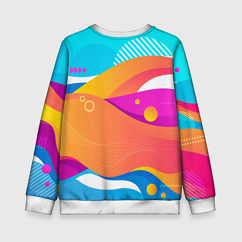 Детский свитшот Abiotic Factor цветное безумие / 3D-Белый – фото 2