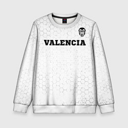 Свитшот детский Valencia sport на светлом фоне посередине, цвет: 3D-белый