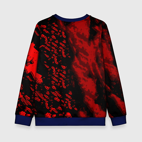 Детский свитшот Linkin park red logo / 3D-Синий – фото 2