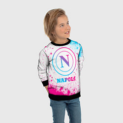 Свитшот детский Napoli neon gradient style, цвет: 3D-черный — фото 2