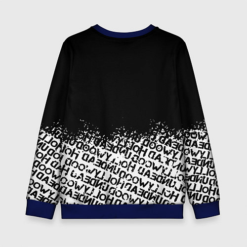 Детский свитшот Hollywood Undead rock / 3D-Синий – фото 2