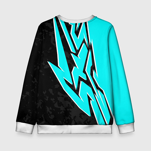 Детский свитшот Mint graffiti / 3D-Белый – фото 2