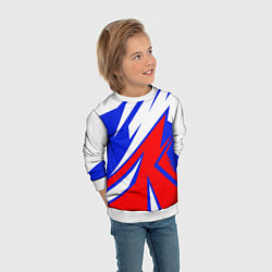 Свитшот детский Geometry Russia, цвет: 3D-белый — фото 2