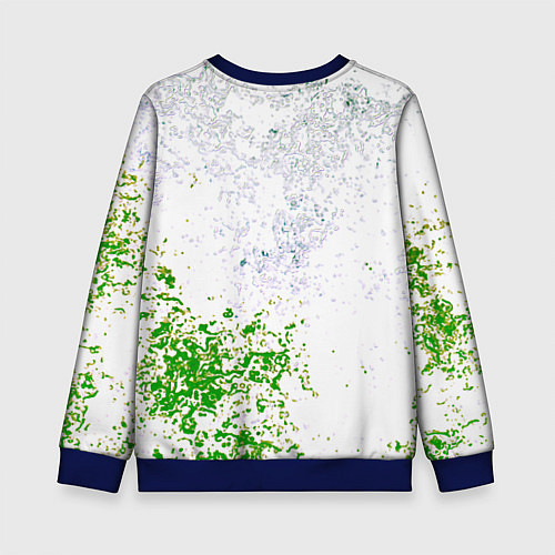 Детский свитшот Dead by daylight краски / 3D-Синий – фото 2