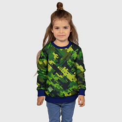 Свитшот детский Camouflage - pattern ai art, цвет: 3D-синий — фото 2
