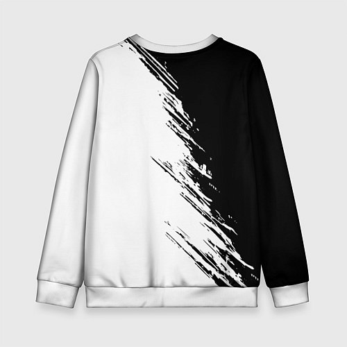 Детский свитшот Ассасинс Крид - белый и черный цвет / 3D-Белый – фото 2
