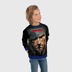 Свитшот детский Веном Снейк Metal gear game, цвет: 3D-синий — фото 2