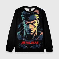 Свитшот детский Веном Снейк Metal gear game, цвет: 3D-черный