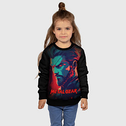 Свитшот детский Веном Снейк Metal gear game, цвет: 3D-черный — фото 2