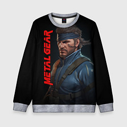 Свитшот детский Venom Snake Metal gear game, цвет: 3D-меланж