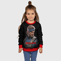 Свитшот детский Веном Снейк из игры Metal gear, цвет: 3D-красный — фото 2