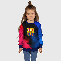 Свитшот детский Barcelona fc club gradient smoke, цвет: 3D-синий — фото 2