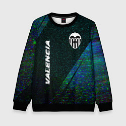 Детский свитшот Valencia glitch blue