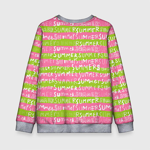 Детский свитшот Summer pattern / 3D-Меланж – фото 2