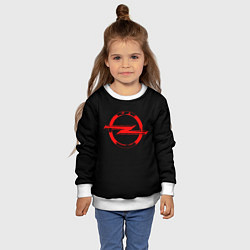 Свитшот детский Opel red logo, цвет: 3D-белый — фото 2