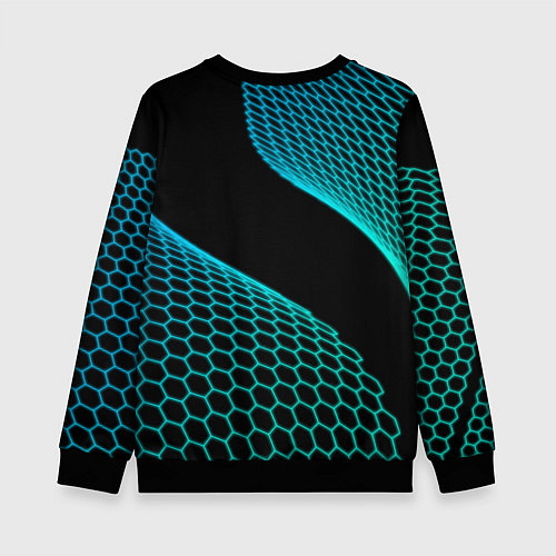 Детский свитшот Suzuki electro hexagon / 3D-Черный – фото 2