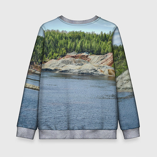 Детский свитшот Троицко-байновское месторождение глины / 3D-Меланж – фото 2