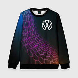 Детский свитшот Volkswagen neon hexagon