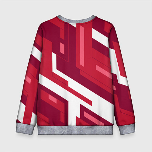 Детский свитшот Красные детали / 3D-Меланж – фото 2