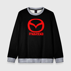 Свитшот детский Mazda red logo, цвет: 3D-меланж