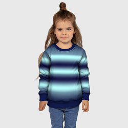 Свитшот детский Полосы градиент, цвет: 3D-синий — фото 2