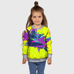 Свитшот детский В стиле киберпанка, цвет: 3D-меланж — фото 2