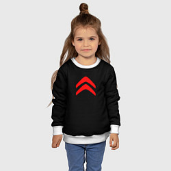 Свитшот детский Citroen logo red, цвет: 3D-белый — фото 2