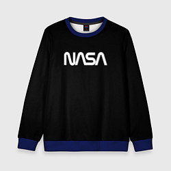 Детский свитшот Nasa white logo