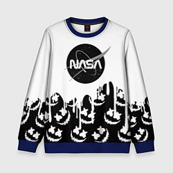 Свитшот детский Marshmello x Nasa, цвет: 3D-синий