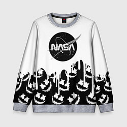 Свитшот детский Marshmello x Nasa, цвет: 3D-меланж