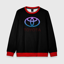 Свитшот детский Toyota neon steel, цвет: 3D-красный