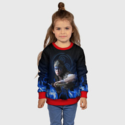 Свитшот детский Senua - Hellblade, цвет: 3D-красный — фото 2
