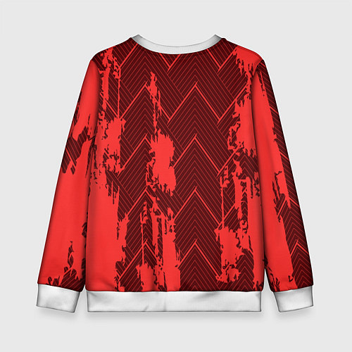 Детский свитшот Абстрактный узор с концепцией / 3D-Белый – фото 2