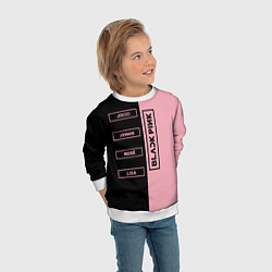 Свитшот детский Blackpink южнокорейская группа, цвет: 3D-белый — фото 2