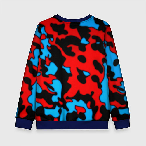 Детский свитшот Rainbow six камуфляж / 3D-Синий – фото 2