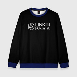 Свитшот детский Linkin parrk logo chester, цвет: 3D-синий