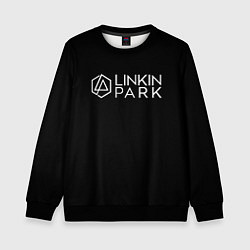 Свитшот детский Linkin parrk logo chester, цвет: 3D-черный