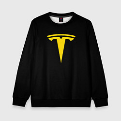 Детский свитшот Tesla yellow