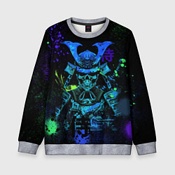 Свитшот детский Дух череп - самурай, цвет: 3D-меланж