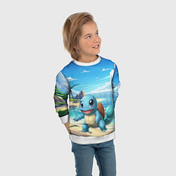 Свитшот детский Pokemon Squirtle, цвет: 3D-белый — фото 2