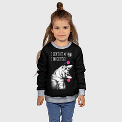 Свитшот детский Я не ударился головой - я креативный, цвет: 3D-меланж — фото 2