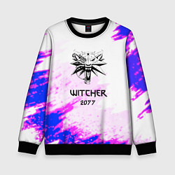 Свитшот детский The Witcher colors neon, цвет: 3D-черный