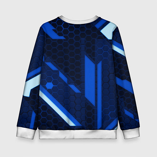 Детский свитшот Juventus sport geometry steel / 3D-Белый – фото 2