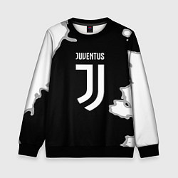 Свитшот детский Juventus fc краски, цвет: 3D-черный