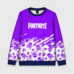 Свитшот детский Fortnite skull pattern, цвет: 3D-синий