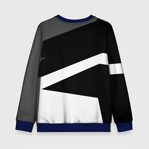 Детский свитшот PUBG online geometry / 3D-Синий – фото 2