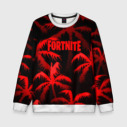 Свитшот детский Fortnite tropic red, цвет: 3D-белый