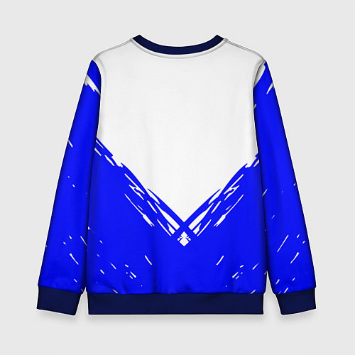 Детский свитшот PUBG синие краски / 3D-Синий – фото 2